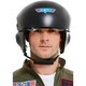image 4 of Top Gun Mens Deluxe Helmet - Black - One Size