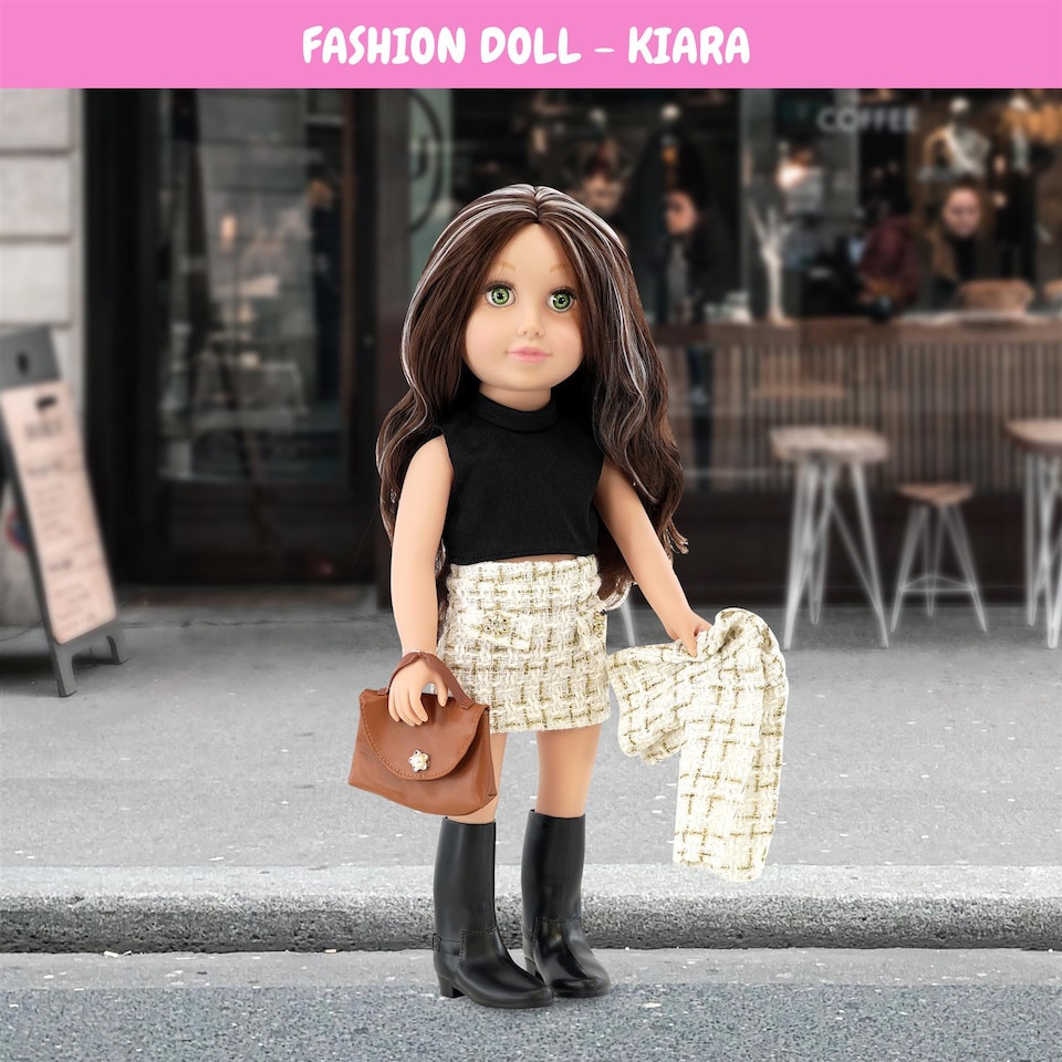 image 1 of BiBi Doll 18" Kiara Fashion Doll Toy With Movable Limbs