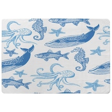 Sealife (Rug) Blue | Medium: 80x150cm