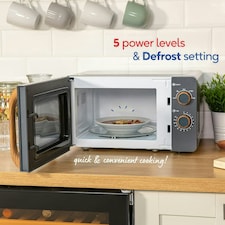 Russell Hobbs RHMM713G-N Manual Microwave 17L 700W Scandi Grey