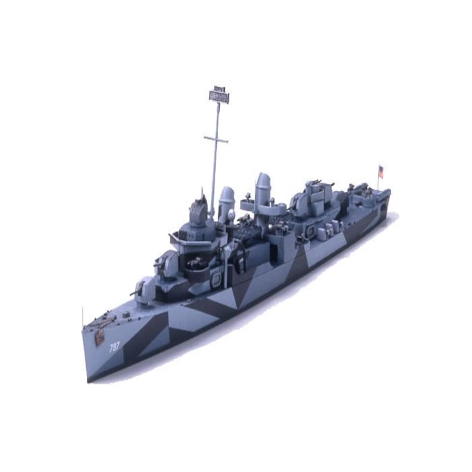 Tamiya US Navy Destroyer DD-797 Cushing (1:700 Scale)