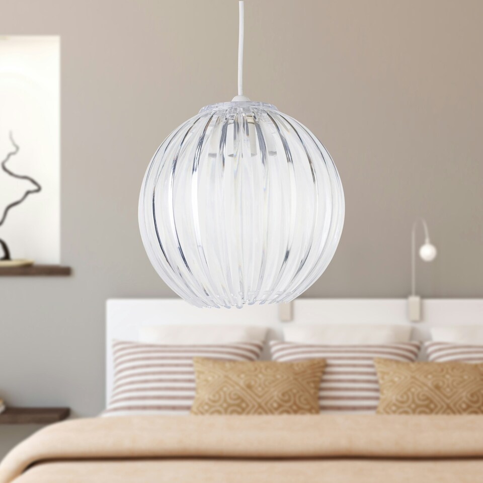 image 1 of Set of 2 Craw - Clear Acrylic Pendant Shades Clear