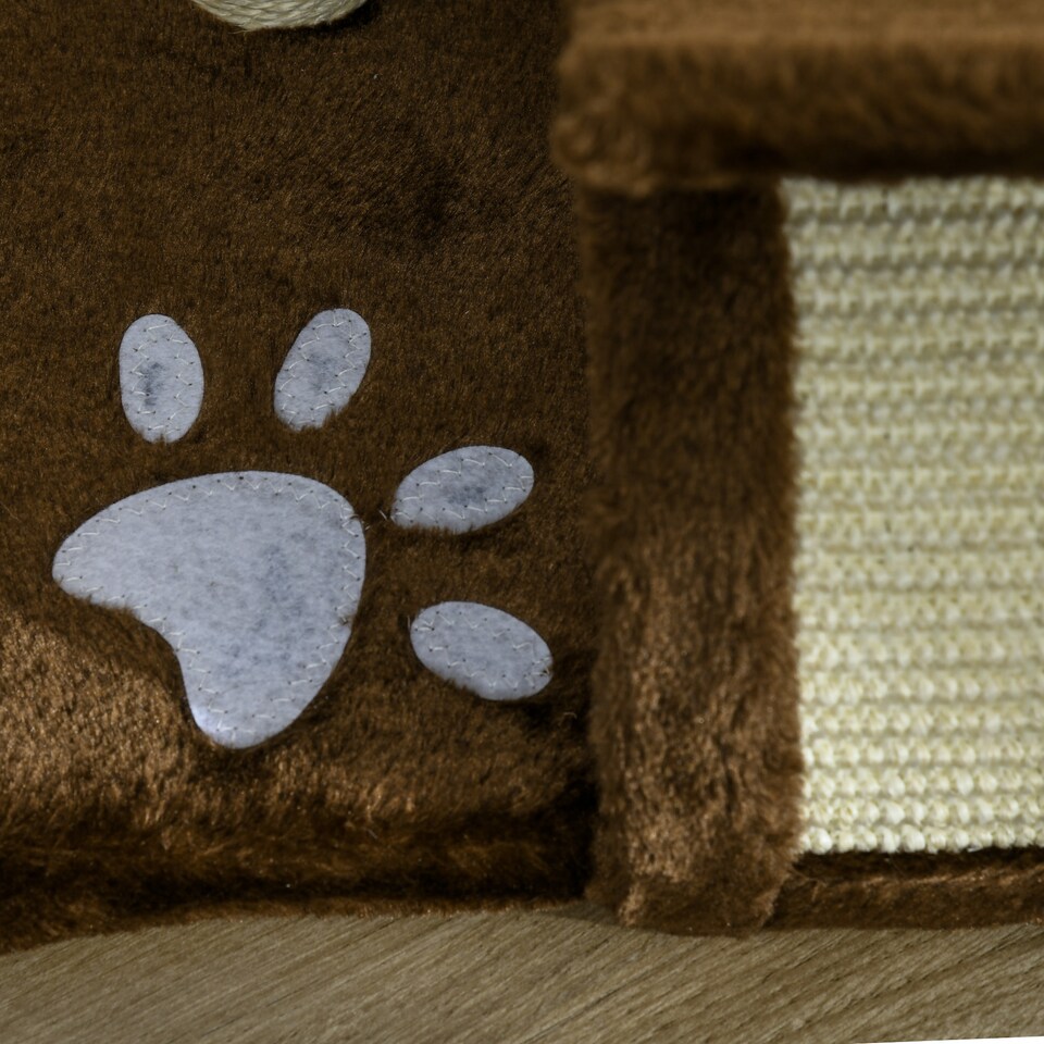 image 1 of PawHut Cat Tree Tower, Rotatable Top Bar, Sisal Post, Tunnel, Balls