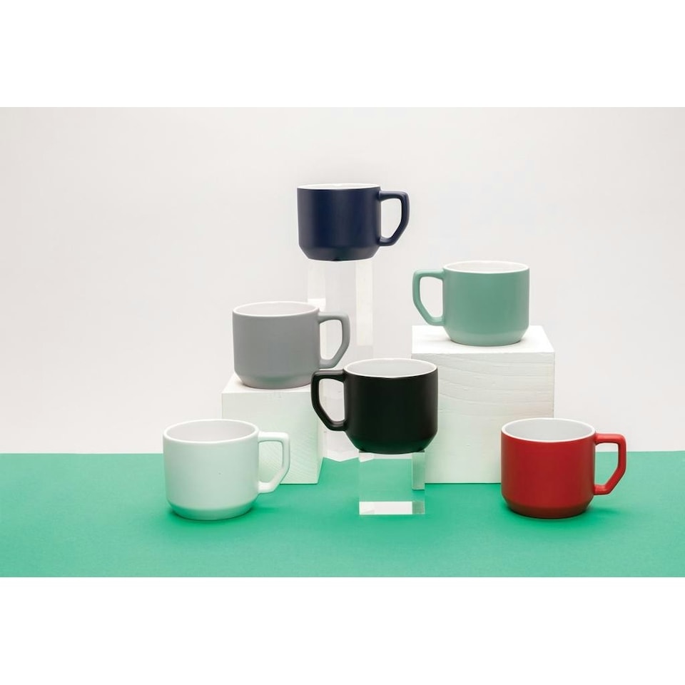 image 1 of XD Collection Modern Ceramic 350ml Mug - Grey - One Size