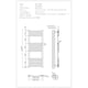 image 3 of Zennor - White Electric Towel Rail H1000mm x W400mm Curved 300w Standard