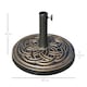 image 7 of Outsunny 11.5kg Garden Parasol Base for 38mm or 48mm Umbrella Poles Bronze