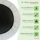 image 2 of 36" Sport Mini Fitness Exercise Aerobic Bouncer Trampoline Gym