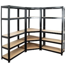 TekBox Boltless Garage Corner Shelving Racking Set