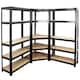 image 1 of TekBox Boltless Garage Corner Shelving Racking Set