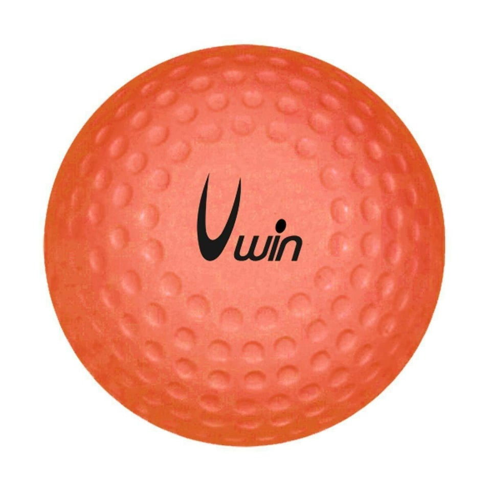 Uwin Dimple Hockey Ball - Orange/Black - One Size
