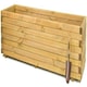 image 3 of Primrose Pine Raised Flower Bed Planed Trough Planter Timber 140cm