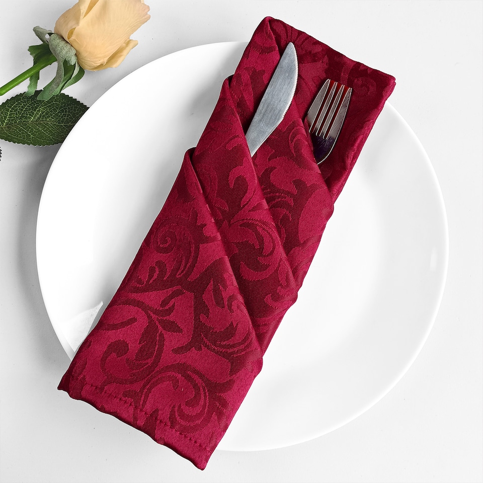 image 1 of 100% Polyester Christmas Napkins Cloth Table Napkins - 20 Inch