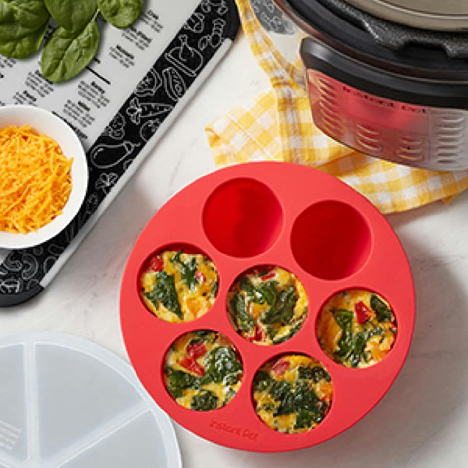 image 1 of Instant Pot Silicone Egg Bites Pan with Lid