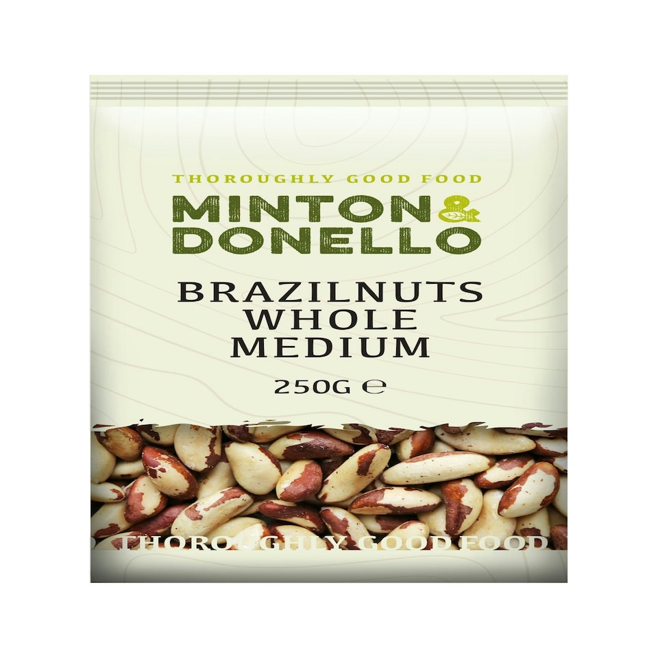 image 1 of Minton & Donello Whole Medium Brazil Nuts 6 x 250g