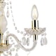 image 5 of Clear and Gold Marie Therese Style 3 x 40W Chandelier Clear | Gold