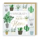 image 3 of Plants Design On Your New Home Congratulations Card