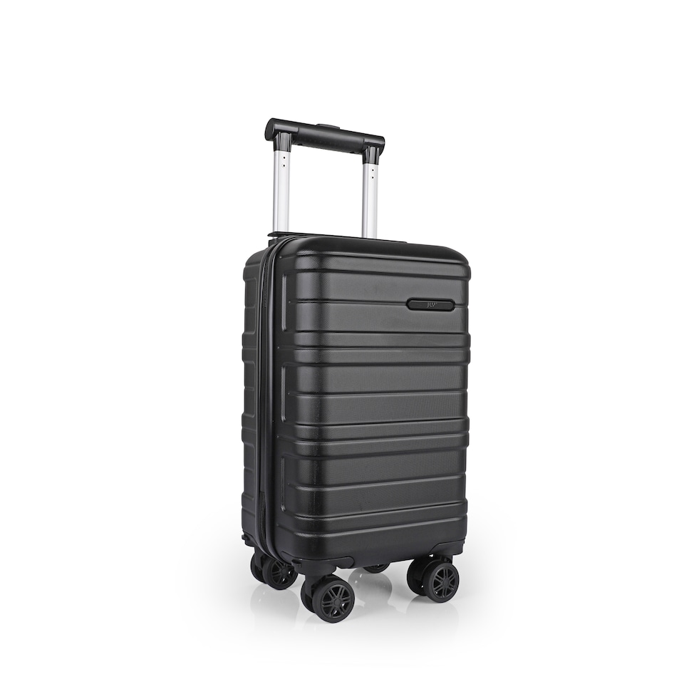 image 1 of ABS Cabin Luggage 40×25×20 Lightweight Carry-On with TSA Lock | Black | Black | Cabin Bag