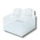 image 4 of LEGO Storage Brick 4 Stud Glitter Translucent