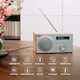 image 2 of Bluetooth Speaker with DAB/DAB+/FM Radio, Dual Alarm Clock, USB MP3 Playback & AUX-In – August MB420K