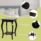 image 5 of COSTWAY End Table Living Room Accent Table Sofa Side Table Brown