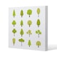 image 1 of Tree Illustrations (Canvas Print) 101 x 101 x 4cm