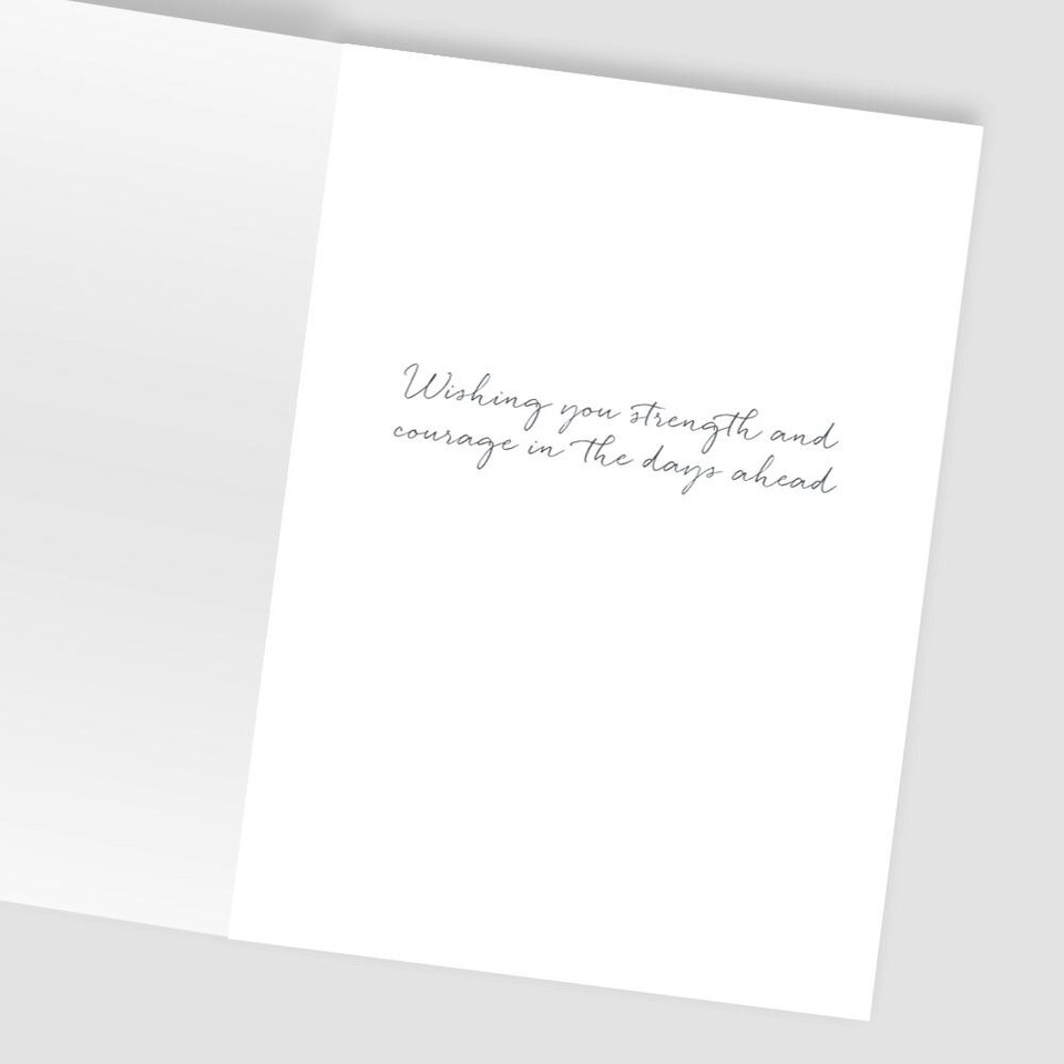 image 1 of Feather Design Heartfelt Sympathy Card