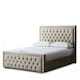 image 1 of Allegra Divan Bed with Upholstered Headboard - Beige - King / 5ft