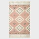 image 2 of Homescapes Pali Pink Kilim Wool Rug - 120 x 170 cm | Pink | 120 x 170 cm