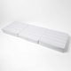 image 3 of Homescapes Grey Stripe Cotton Orthopaedic Foam 3 Seater Booster Cushion | Grey | Grey Stripe | 150 x 50 x 10 cm