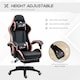 image 4 of Vinsetto Racing Style Gaming Chair with Reclining Function Footrest, Black | Black