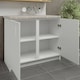image 3 of JD Greta Kitchen Base Unit 1000mm Storage Cabinet With Doors Shelf 100cm White Matt with Worktop