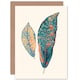 image 1 of Primary Coloured Exotic Leaves Just To Say Blank Art Card