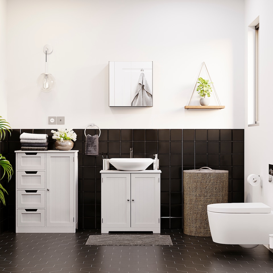 image 1 of Bath Vida Tiano Stainless Steel Mirrored Double Wall Mounted Bathroom Cabinet | Chrome | Stainless Steel | 1