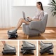 image 2 of Adjustable Under Desk Footrest with Massage Surface & Tilt Function | Ergonomic Foot Rest Stool for Office Desk, Home Working & Gaming | 3 Height Adjustable Foot Support with Non-Slip Base
