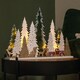 image 7 of 31cm Battery Operated Light up Wooden Christmas Tree with Deer and 15 Warm White LEDs