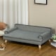 image 8 of PawHut Dog Sofa w/ Legs, Water-Resistant Fabric for Large, Medium Dogs - Grey