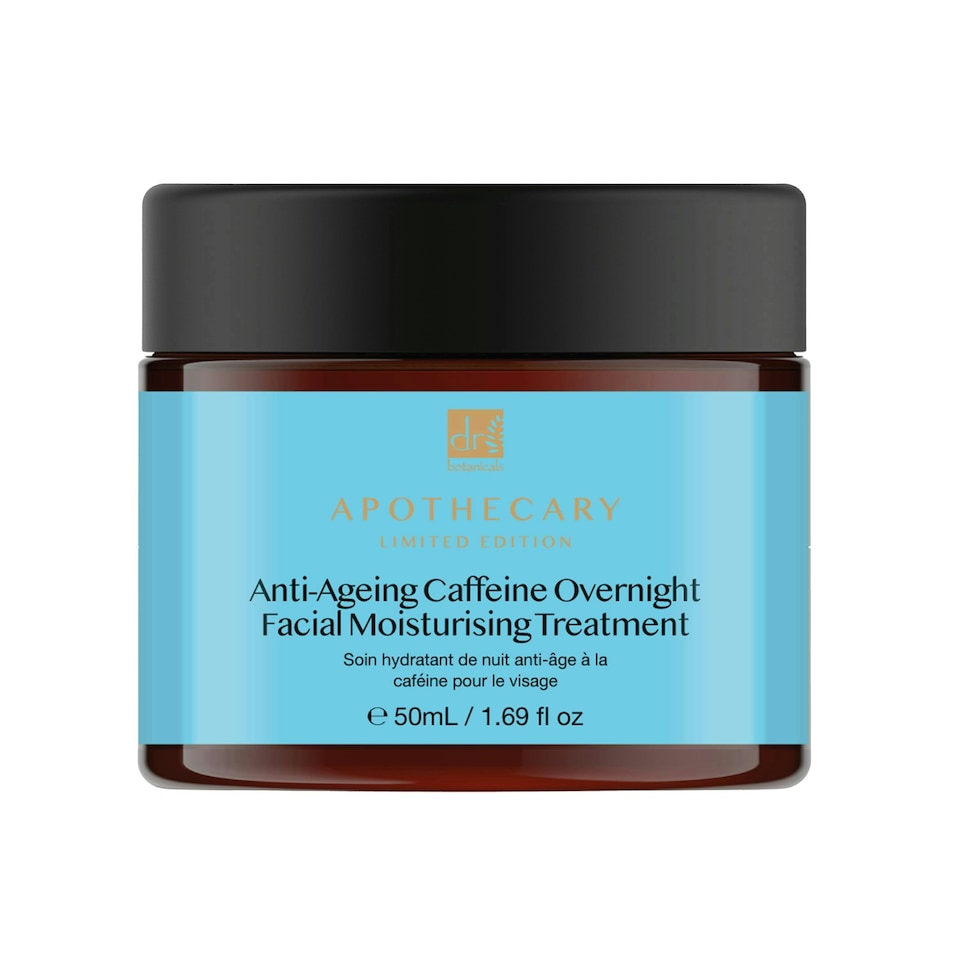 image 1 of Dr Botanicals Anti-Ageing Caffeine Overnight Facial Moisturising Treatment 50ml
