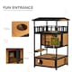image 4 of PawHut Wooden Outdoor Cat House 3-Tier Kitten Shelter w/ Tilted Roof Yellow