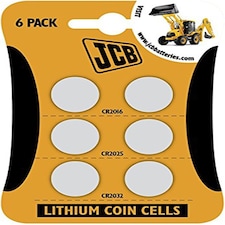 JCB Mixed Lithium Coin Cell Battery Pack (CR2016, CR2025, CR2032) (Product Code: 2XCR2016/25/32)