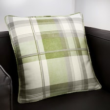 Fusion Balmoral Check Cushion Cover Green