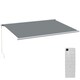 image 1 of Outsunny 4x3m Full Cassette Electric Retractable Awning for Patio Door Window 