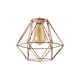 image 1 of ValueLights Modern Geometric Copper Metal Basket Cage Ceiling Pendant Light Shade