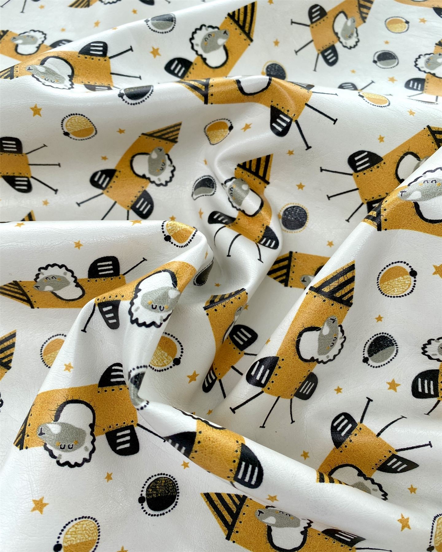 White Faux Leather Fabric for Bag Making, Dressmaking, Upholstery, 139cm / 54" Wide - per metre