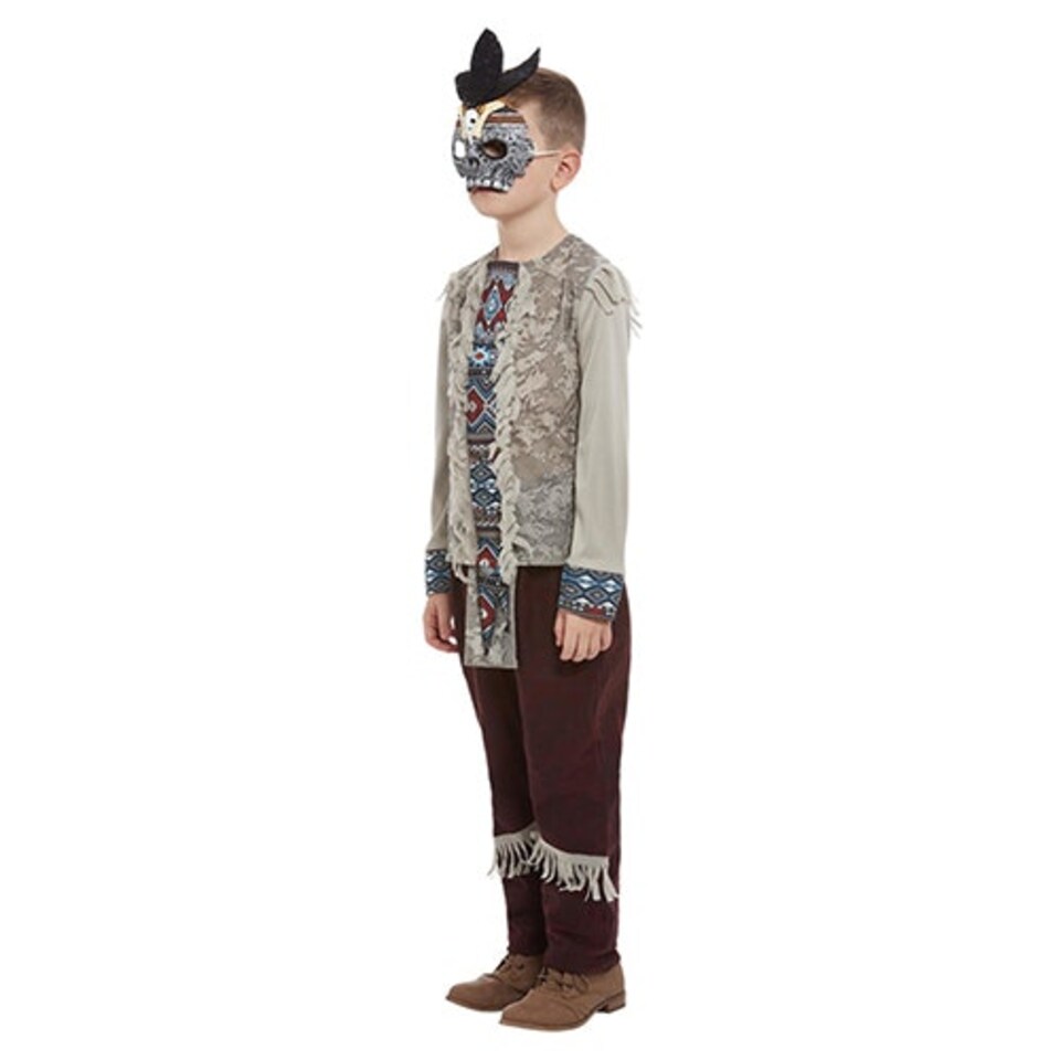 image 1 of Dark Spirit Warrior Fancy Dress Costume Kids Unisex Small - Age 4-6