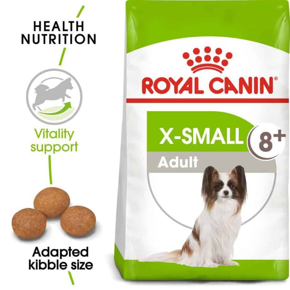 image 1 of Royal Canin X-Small Adult Over 8 Years Dry Dog Food - 1.5 kg (for Dogs up to 4 kg)
