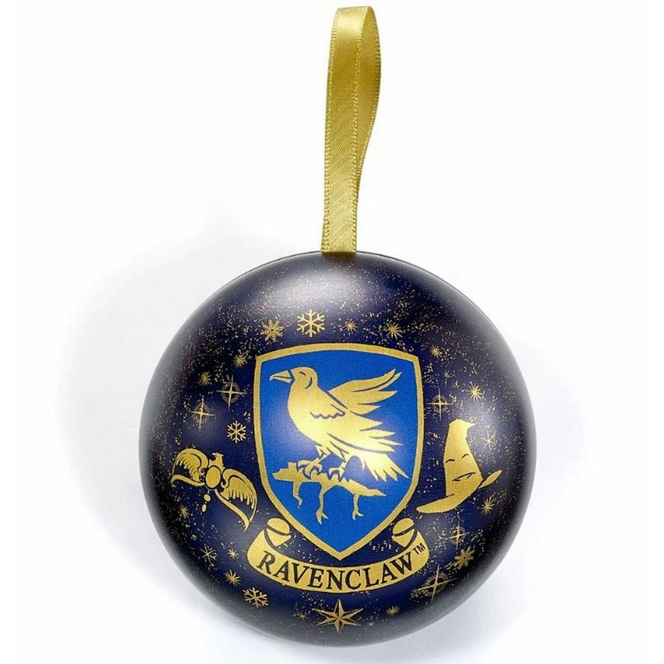 image 1 of Harry Potter Ravenclaw Christmas Bauble - Blue/Gold - One Size