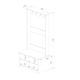 image 5 of Core Products Corona Grey, Hall Shoe Bench With Hat & Coat Rack H170cm x W80cm x D44cm Grey