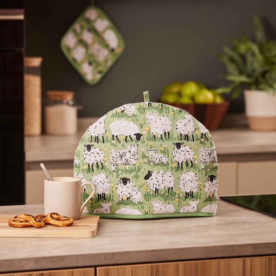 image 1 of Ulster Weavers Woolly Sheep Tea Cosy Green
