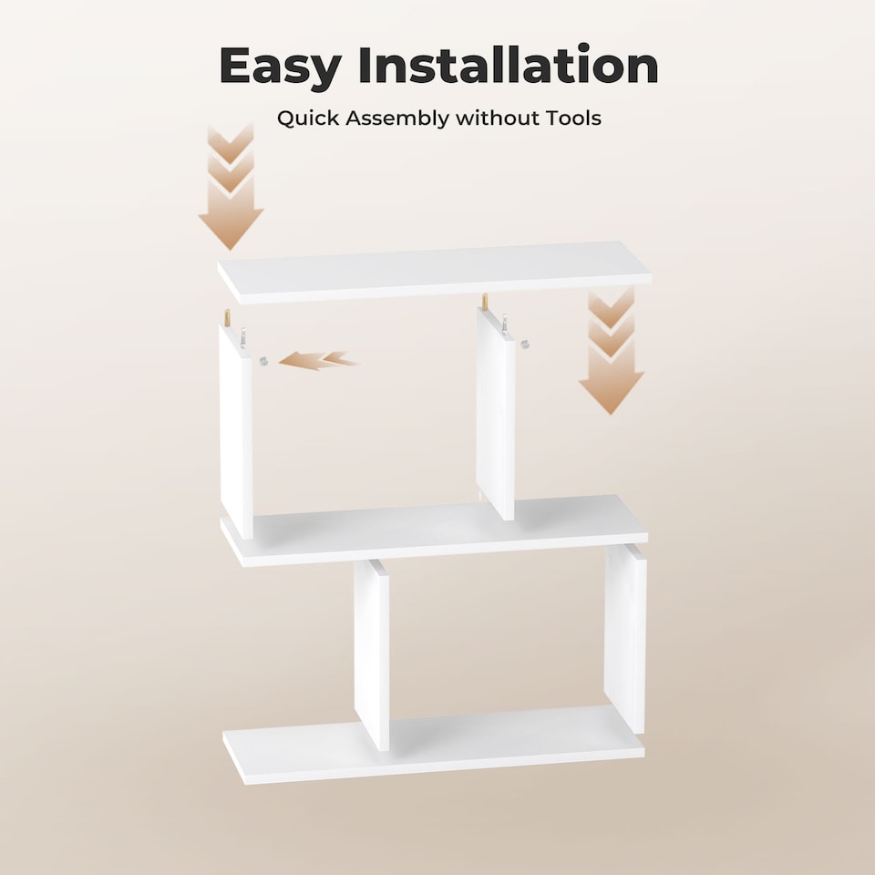 image 1 of Levede 20cm Slide Table for Living Room Sofa End Narrow Space 3 Tier Storage | White | White