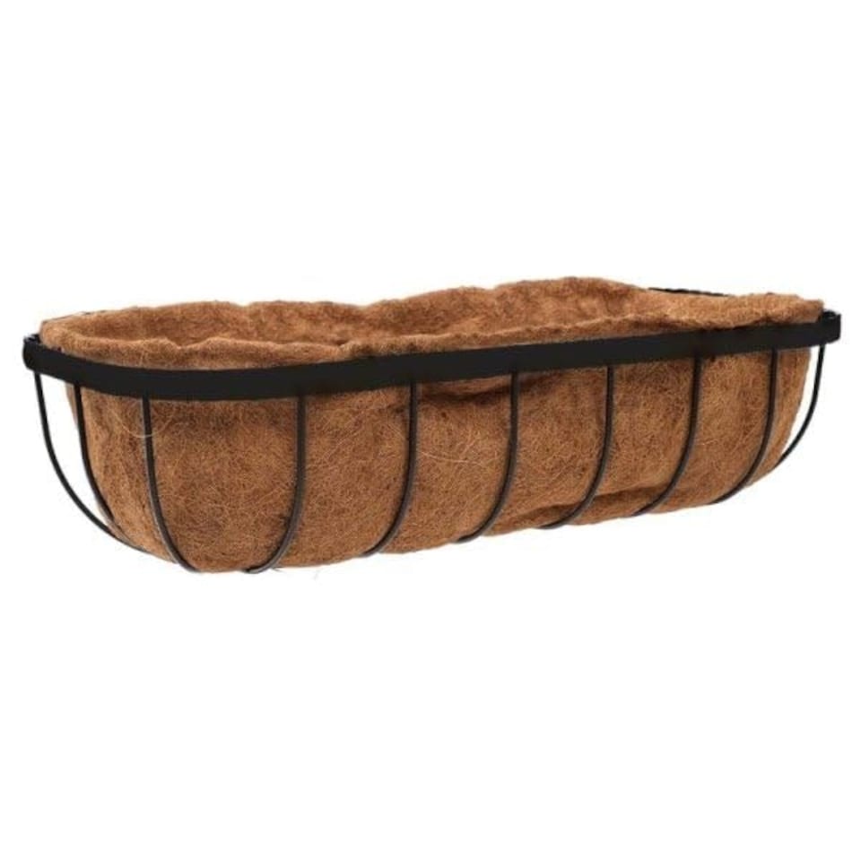 image 1 of Marco Paul Black Wall Planter 24" Black